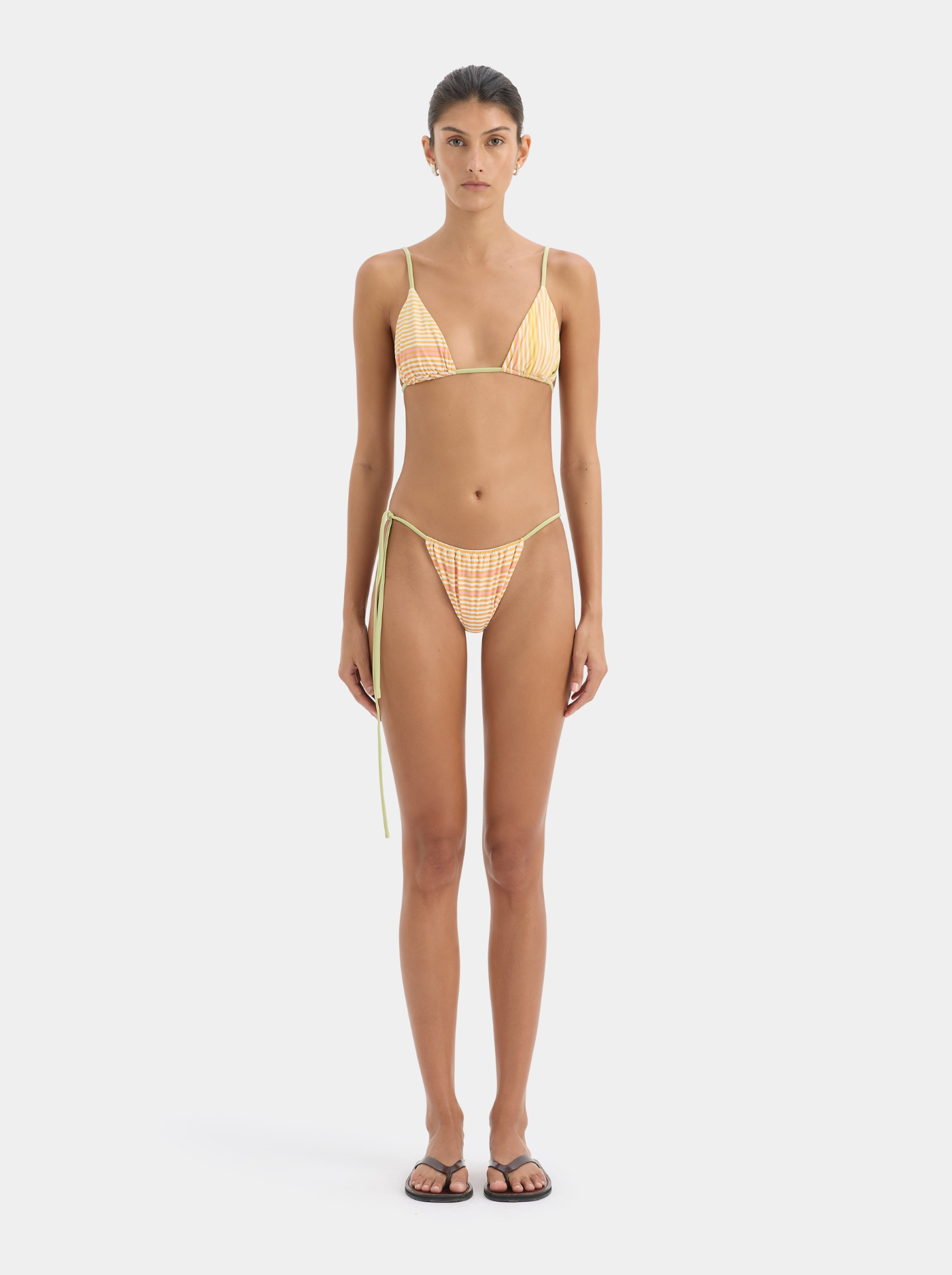 Top de Bikini Triangular Mujer Copas Correderas