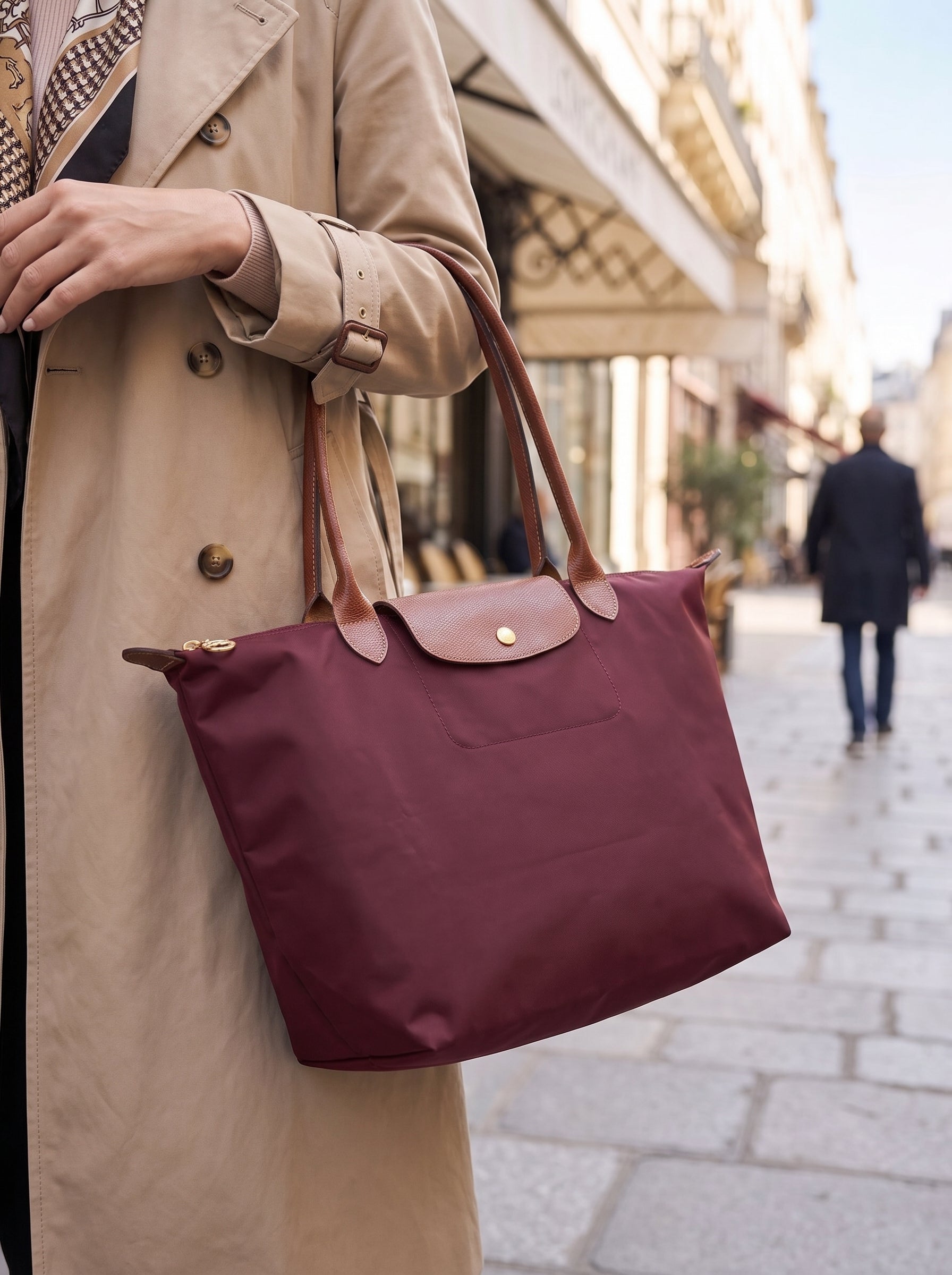 Bolso Tote Clásico de Piel Mujer Silueta Estructurada