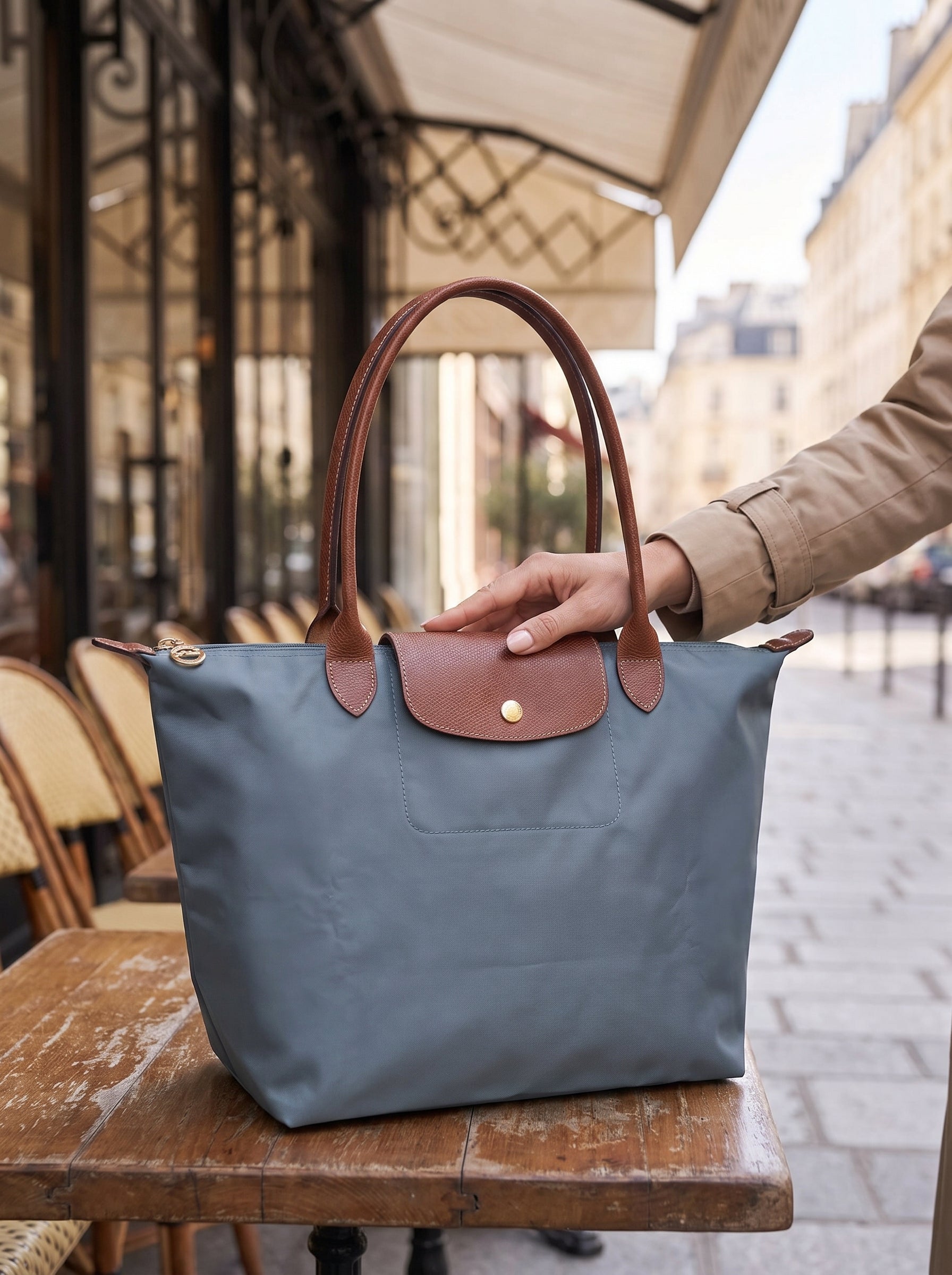 Bolso Tote Clásico de Piel Mujer Silueta Estructurada